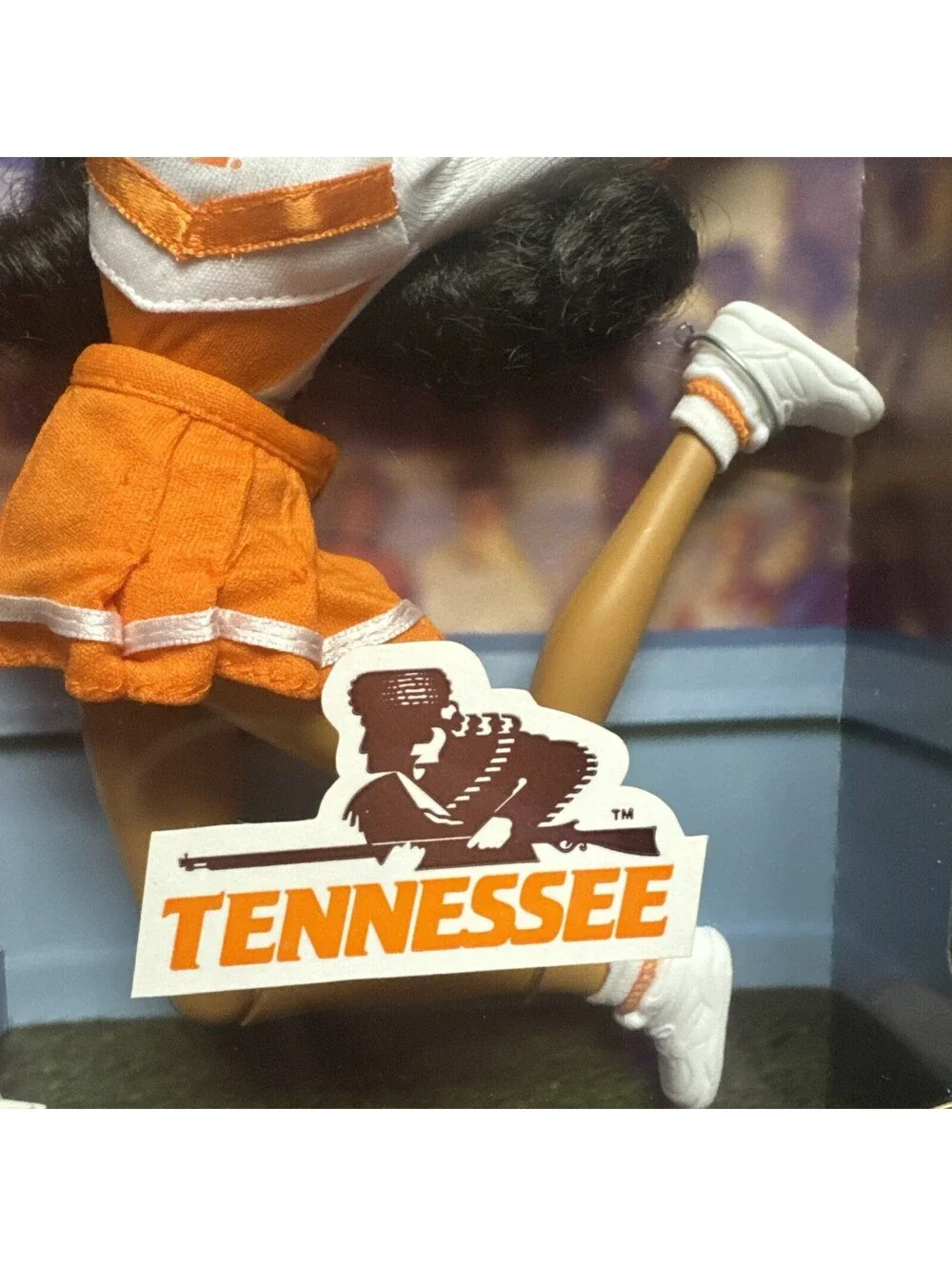 1997 University Of Tennessee Barbie Doll Volunteers Cheerleader Brown Hair Skin